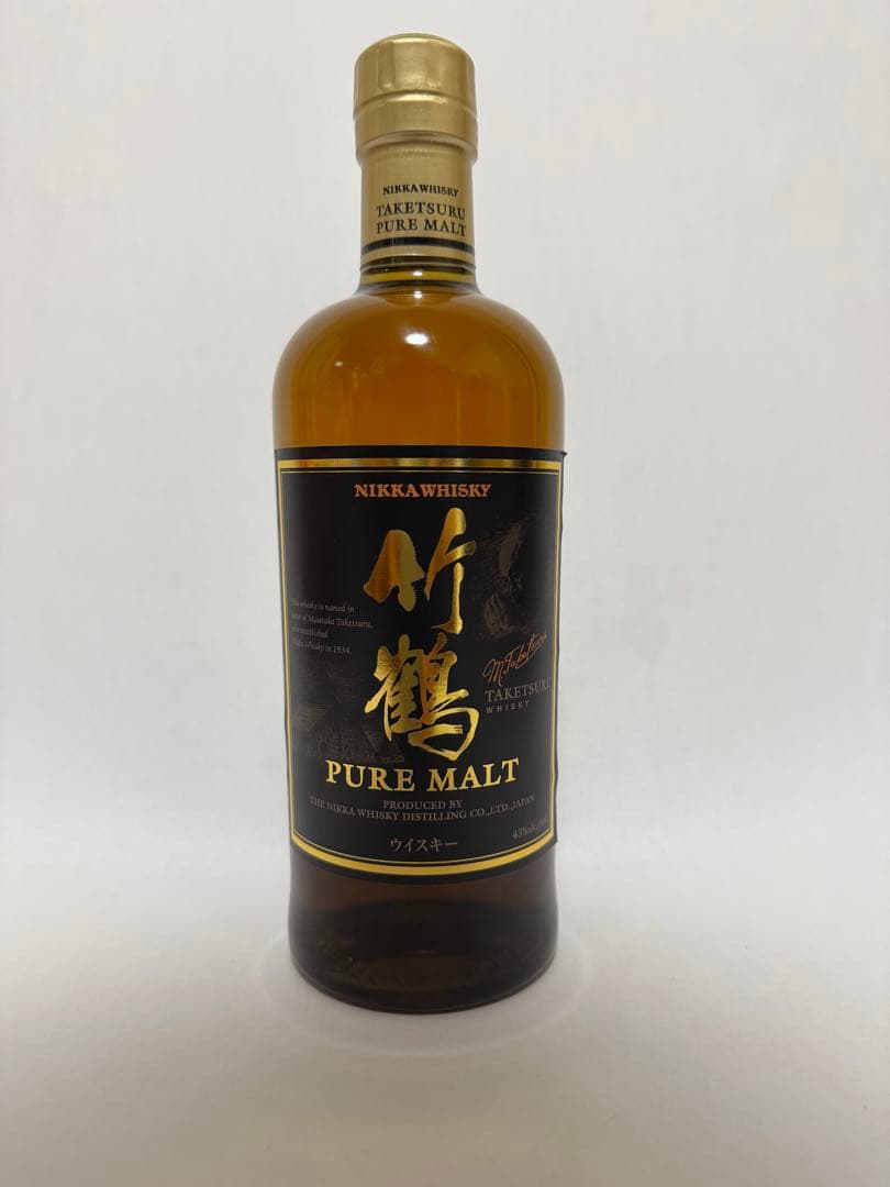 未開封 竹鶴 黒ラベル 保管品 ニッカNIKKA 700ml 旧ラベル