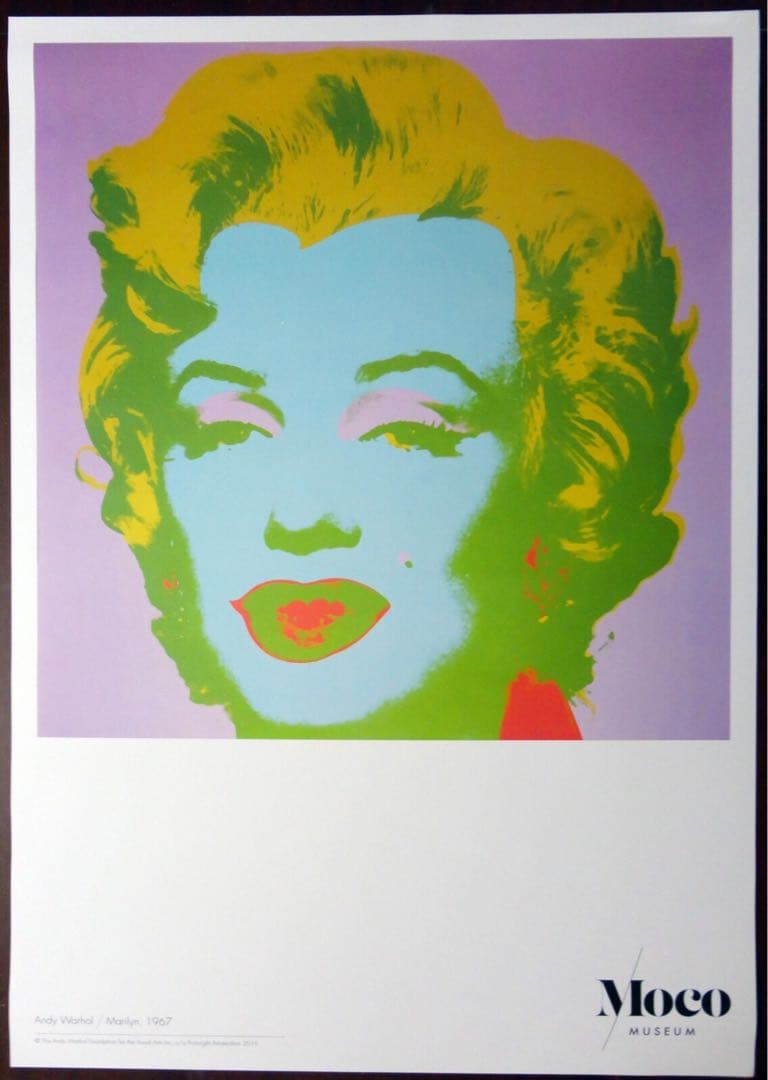 Warhol ウォーホル「マリリン・モンロー」展覧会ポスター チューブケース付