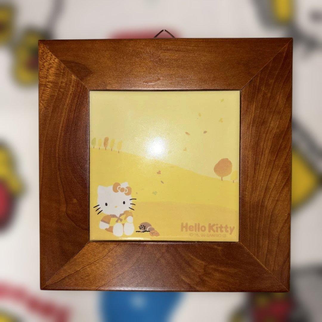 【超激レア・レトロ】SANRIO ハローキティ 四季のタイル画 デコレーション