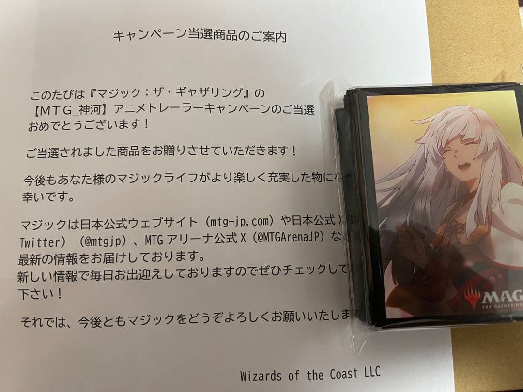 放浪皇 神河 アニメトレーラーキャンペーン スリーブA