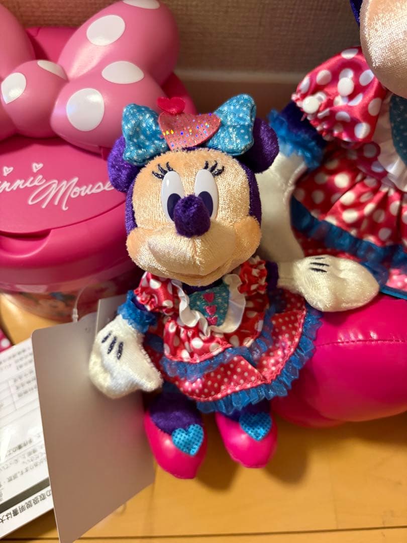 ミニー　パルパルーザ　ポップコーンバケツ　ぬいぐるみ　マスコット
