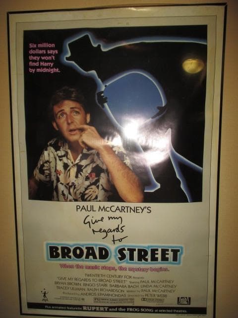 paul mccartney give my.. (RAREポスター送料込み)