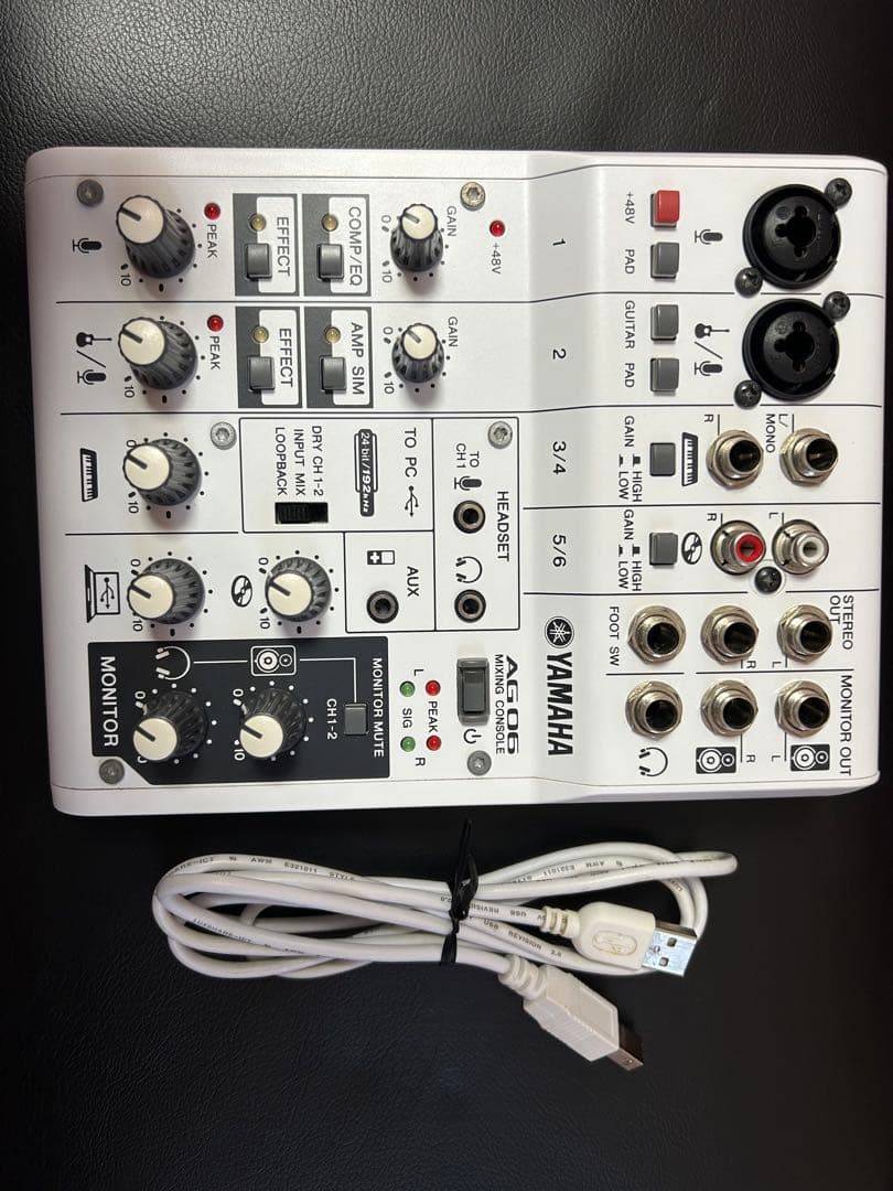 お値下げ YAMAHA AG06 オーディオインターフェイス USB・箱付き