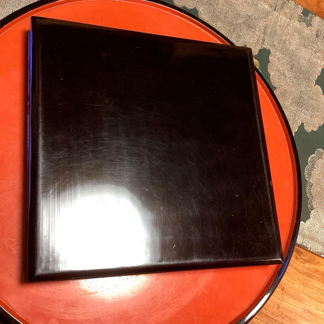A1020木製輪島塗　水辺に雁　金蒔絵盆　金縁　蒔絵　菓子盆　香盆