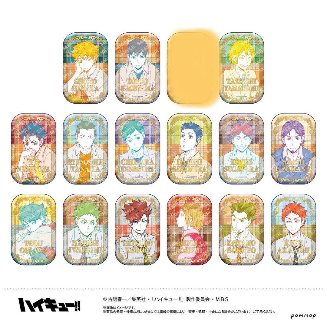 ハイキュー!! 711限定スクエア缶バッジ第一弾&第二弾セット