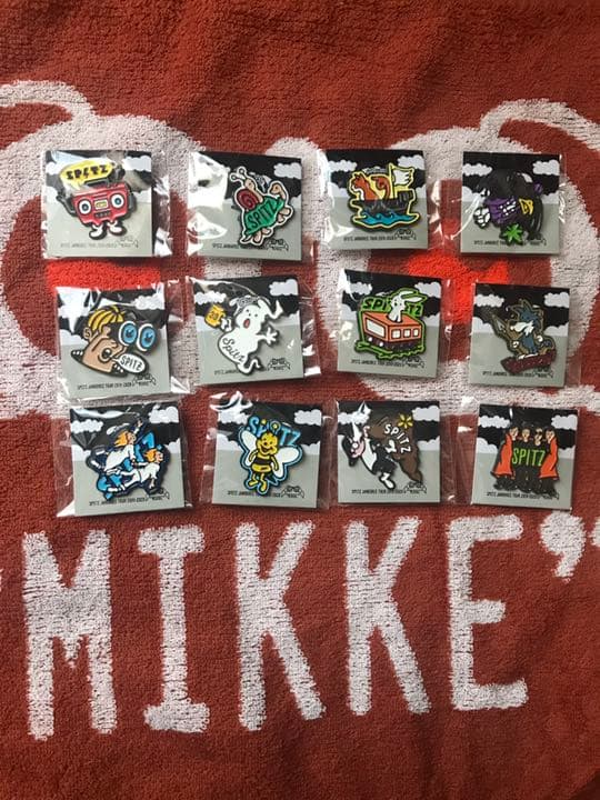 スピッツ　ミッケツアーグッズ　ピンバッジ　コンプリート　セット