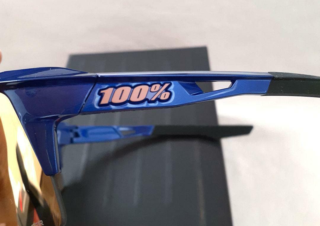 100% SPEEDCRAFT コバルトブルー ワンハンドレッド サングラス