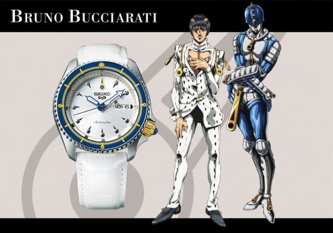 ジョジョの奇妙な冒険 ブチャラティモデル腕時計　SEIKO 5 SPORTS
