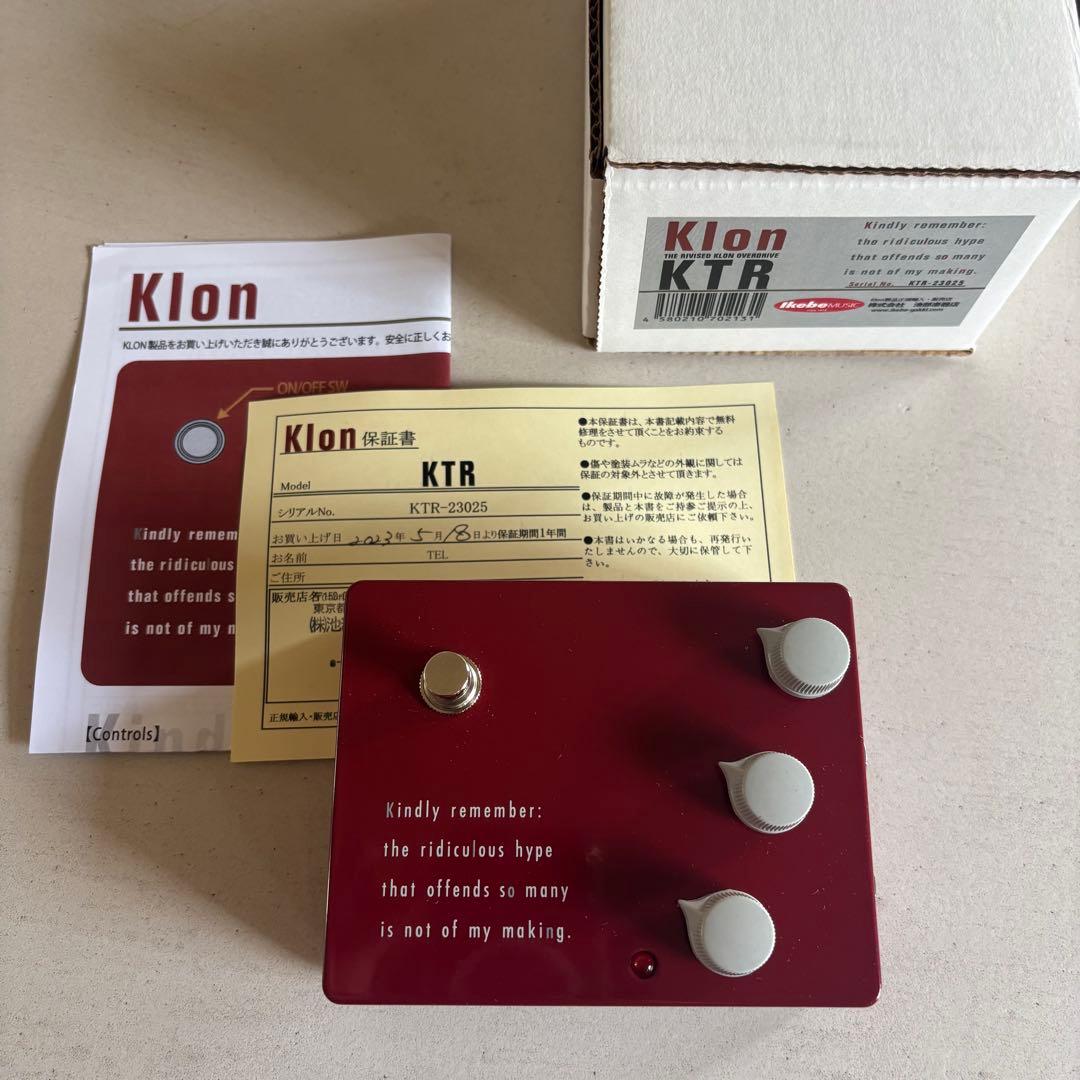 Klon KTR ギターエフェクター