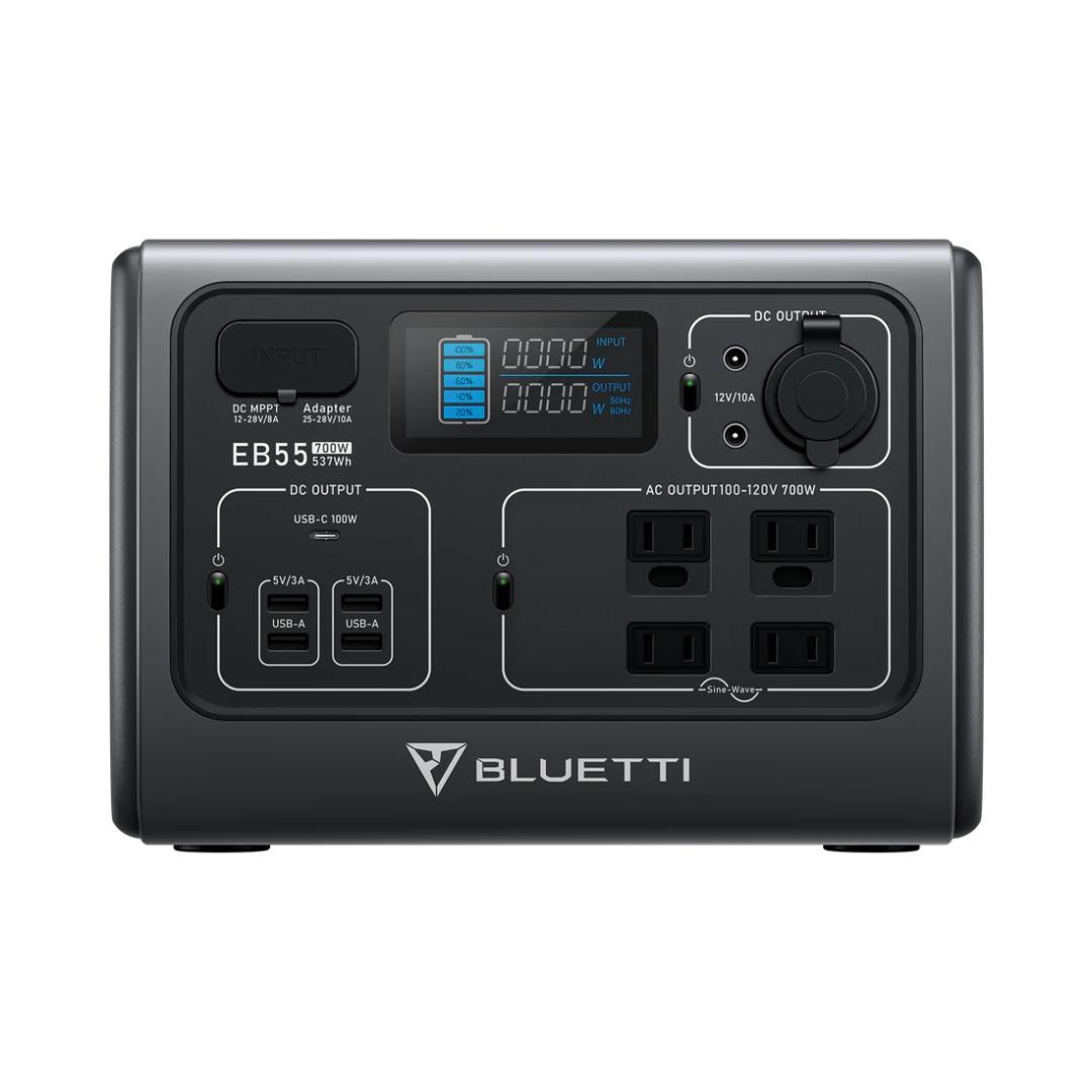 最終値下げ 新品 BLUETTI EB55 ポータブル電源 537Wh、700W