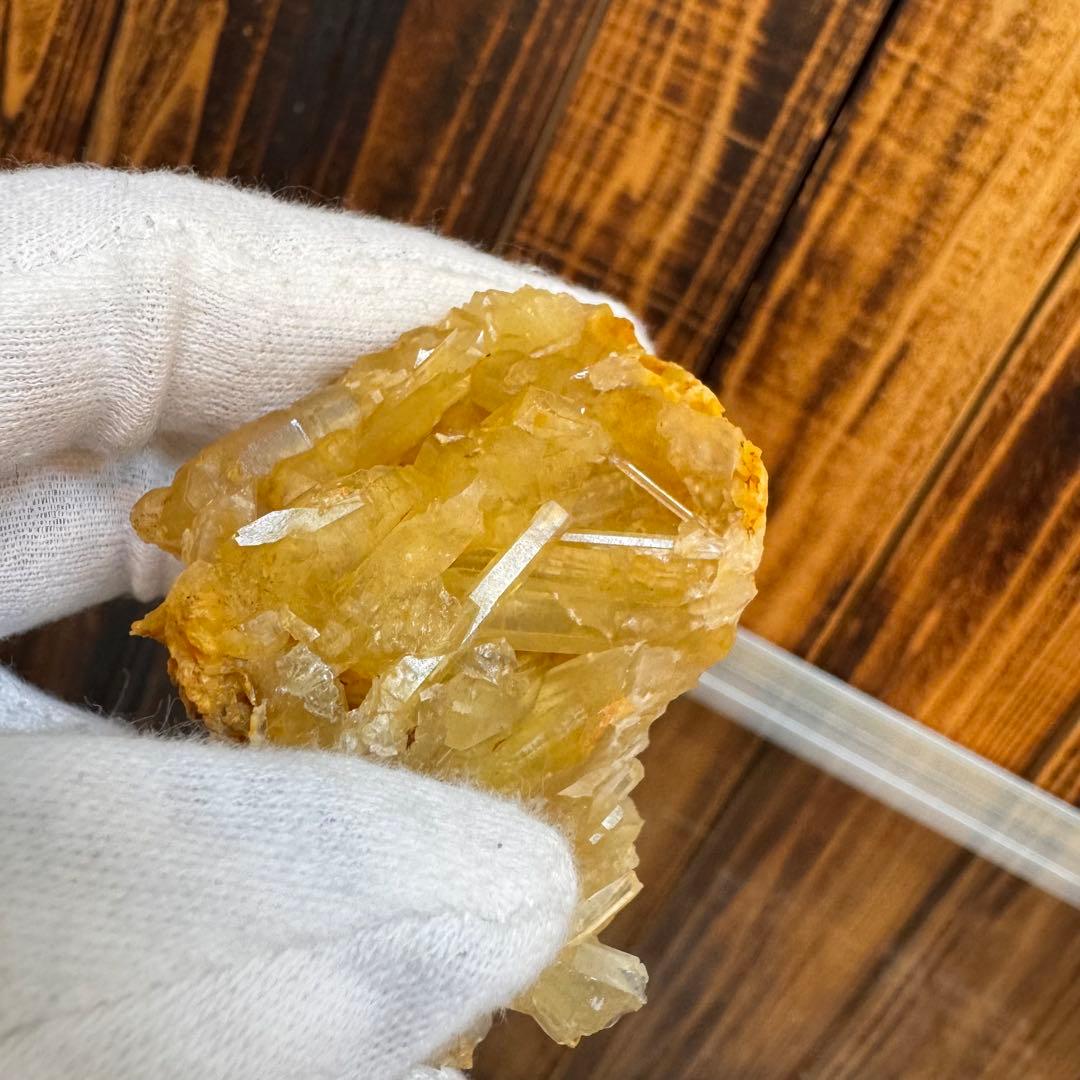 レモン水晶 クラスター 国産鉱物 奈良 希少