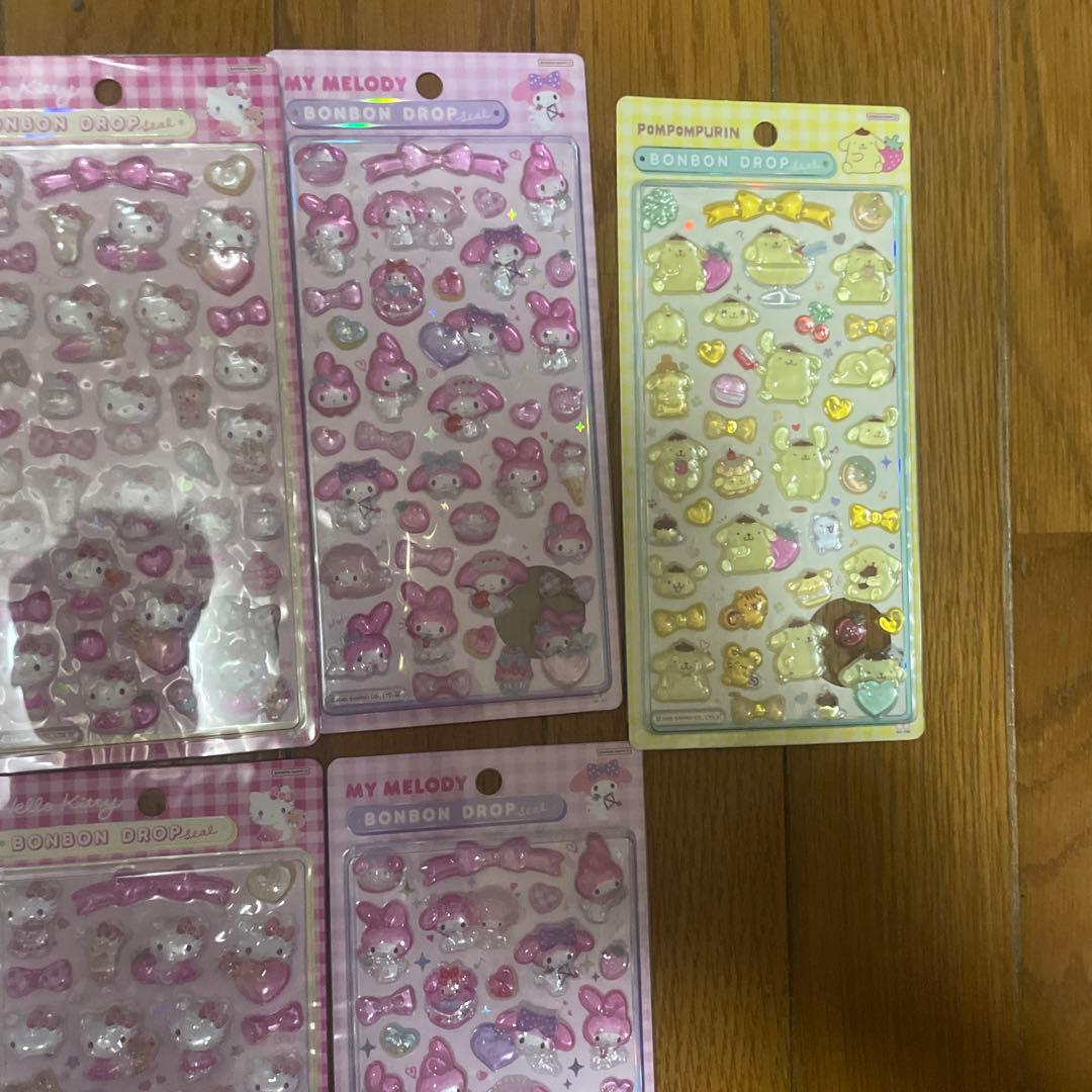 ボンボンドロップシール　サンリオ　15個セット