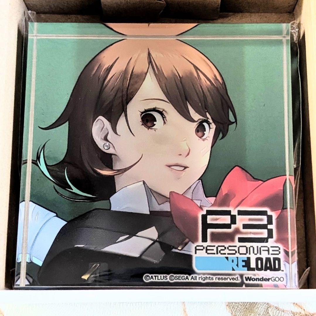 新品 ペルソナ3 リロード アクリルブロック 岳羽ゆかり WonderGOO特典