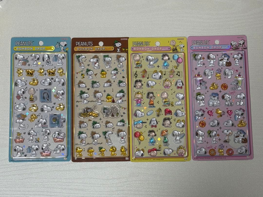 [国内正規品]スヌーピー ボンボンドロップシール 4点セット