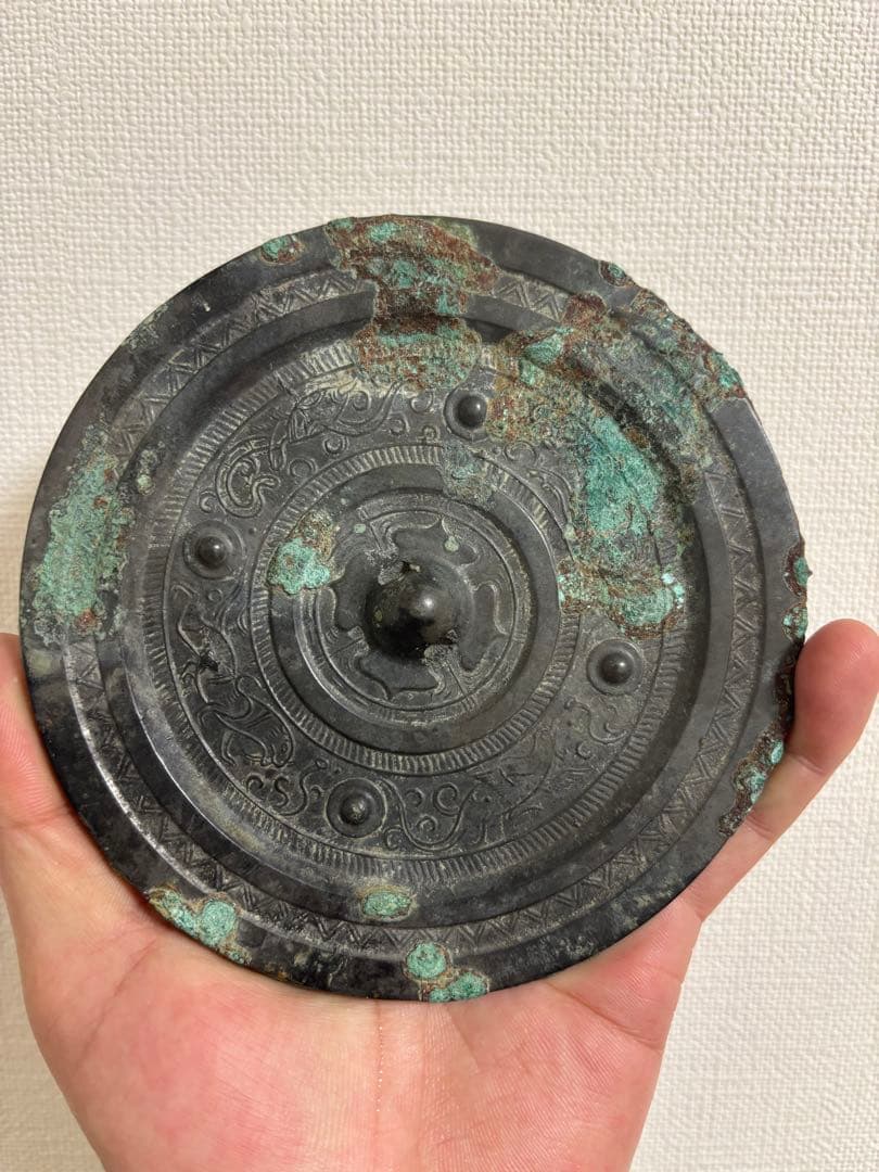 時代物　漢鏡　 銅鏡 唐物 古鏡　漢時代 中国美術 高麗　李朝