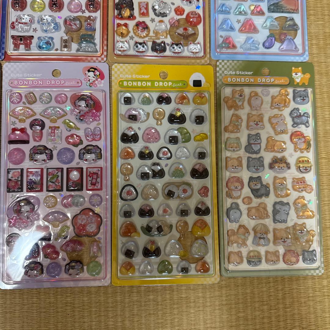 a*-様 全種類セット正規品 ボンボンドロップシール 和柄 12種コンプリートセ