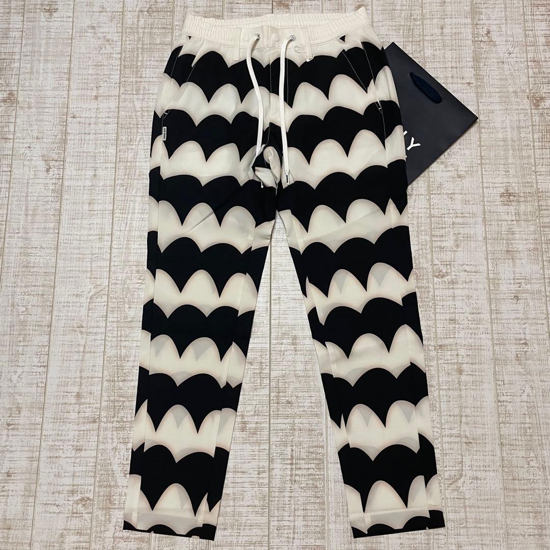 新品 ジャックバニー ロングパンツ 波柄 白ブラック Lサイズ（5）