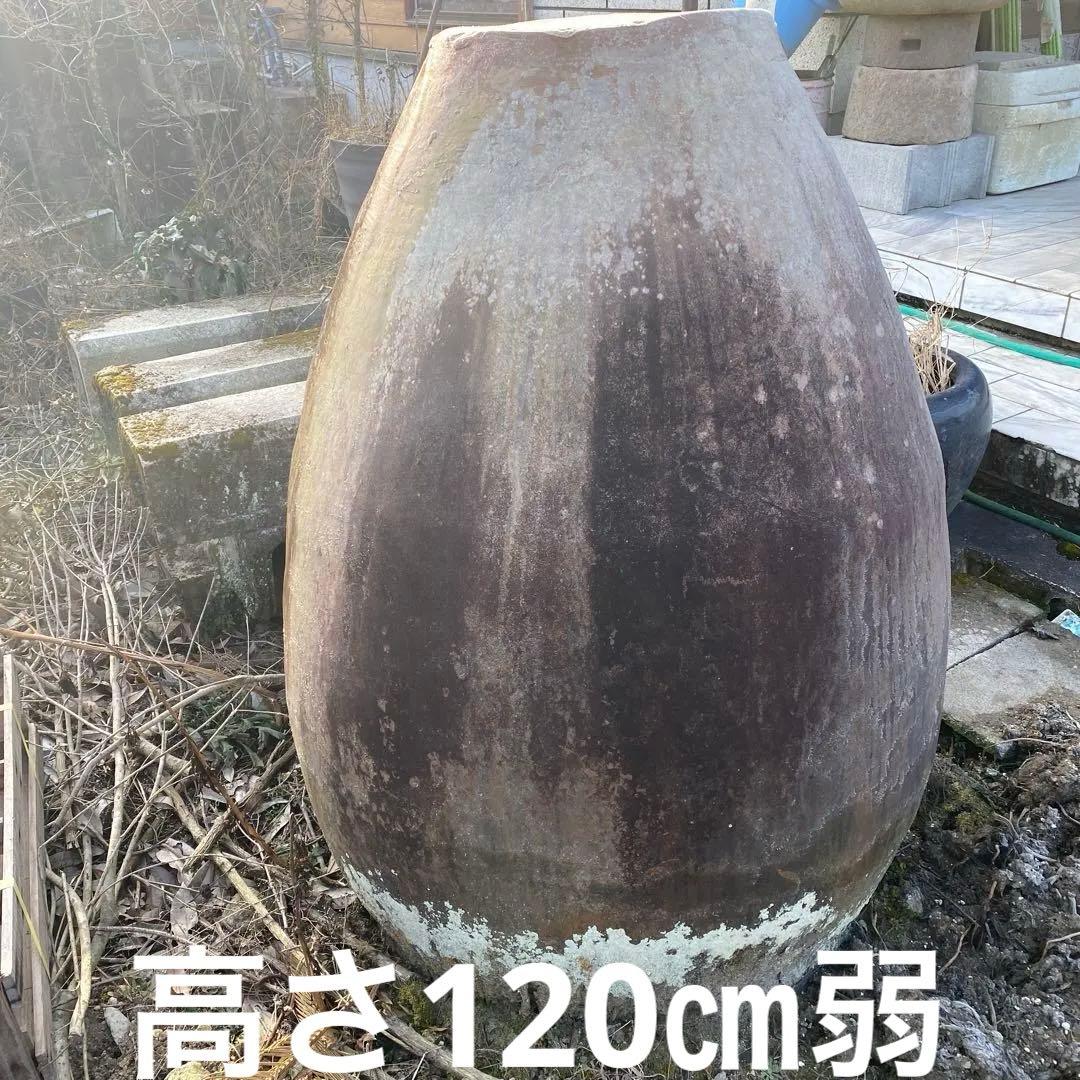 ビンテージ★昭和初期　100年位の亀壺　超超特大　高さ120㎝弱　当時の物骨董品