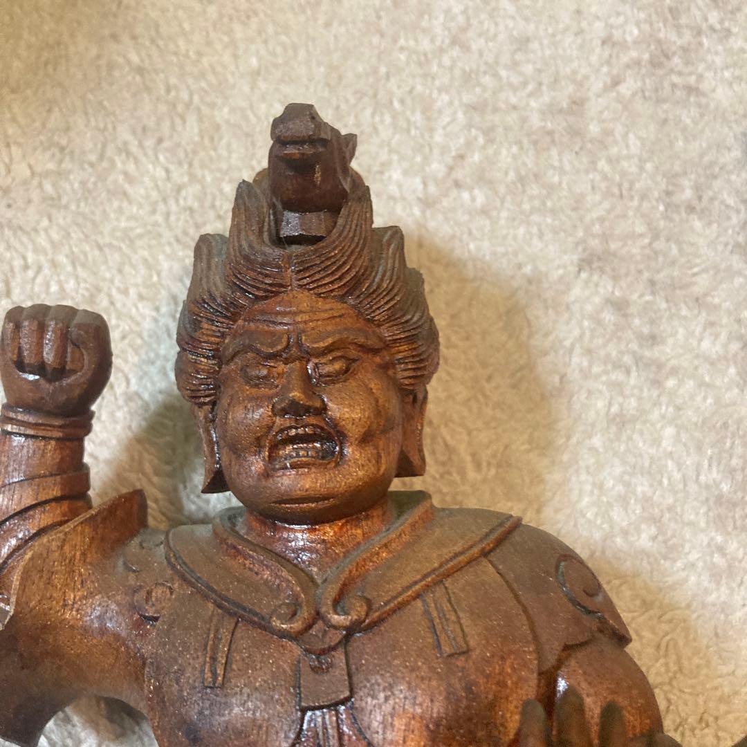 仏教工芸品　時代彫刻　一刀彫　極上彫　木彫仏像