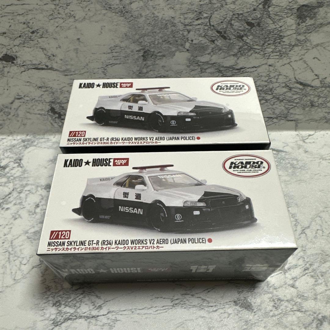 ミニカー KAIDO HOUSE GT-R (R34) //120 POLICE