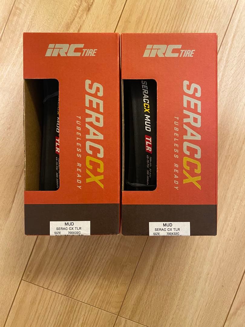 IRC SERAC CX MUD TLR チューブレスタイヤ 2本セット