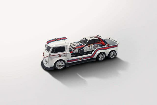 1/64 ワーゲン トレーラー キャリアカー MARTINI ランチア ラリー
