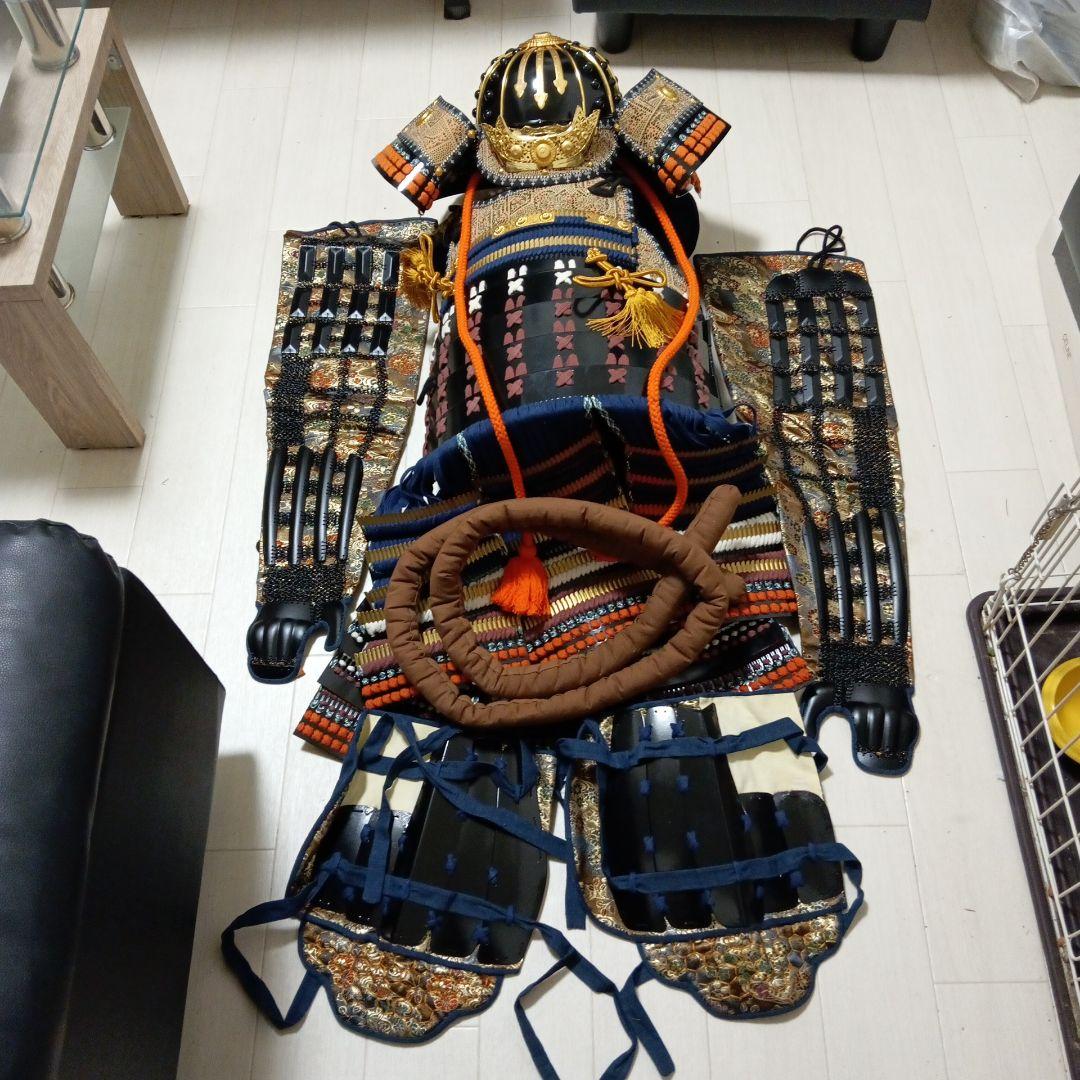 黒胴当世素掛 甲冑 鎧兜一式 セット