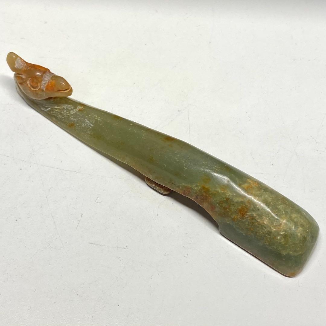 時代物　旧蔵　神獣　古玉の彫刻　箸置き？筆置き？ 詳細不明