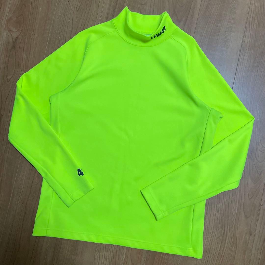 TFW49 モックネック　長袖　イエロー　XL junhashimoto ゴルフ
