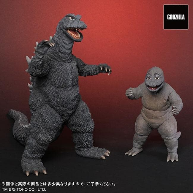 東宝30cmシリーズ ゴジラ（1968） &ミニラ 怪獣総進撃55thセット