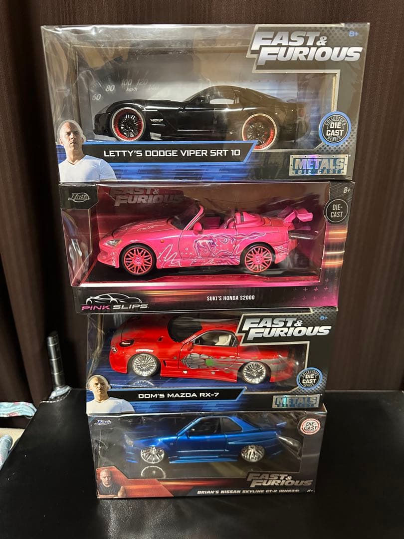 値下げ中！早い者勝ち！ワイスピミニカー4台セット！1/24