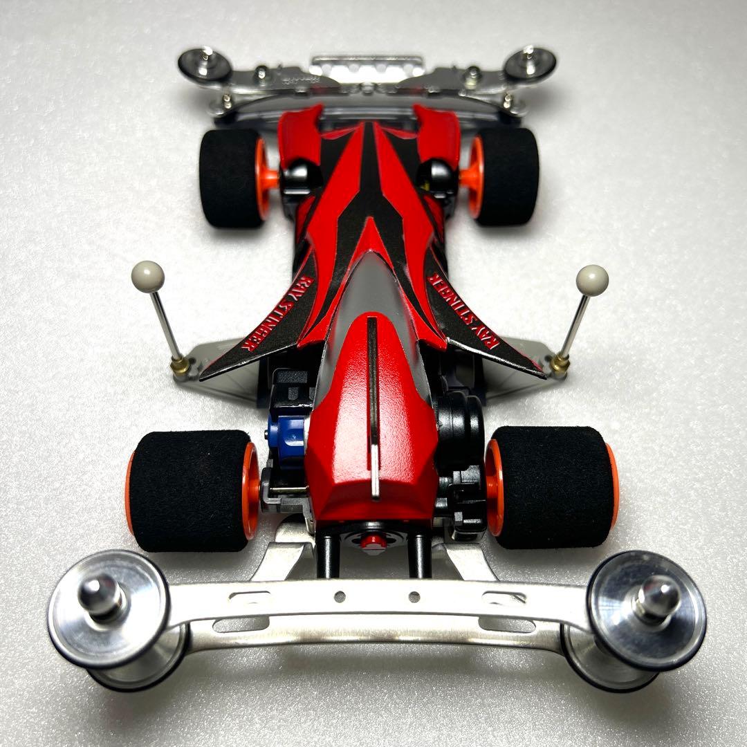 ミニ四駆　レイスティンガー　タミヤ　TAMIYA　完成品　肉抜き　改造　塗装済