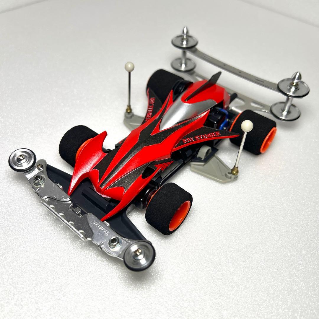 ミニ四駆　レイスティンガー　タミヤ　TAMIYA　完成品　肉抜き　改造　塗装済