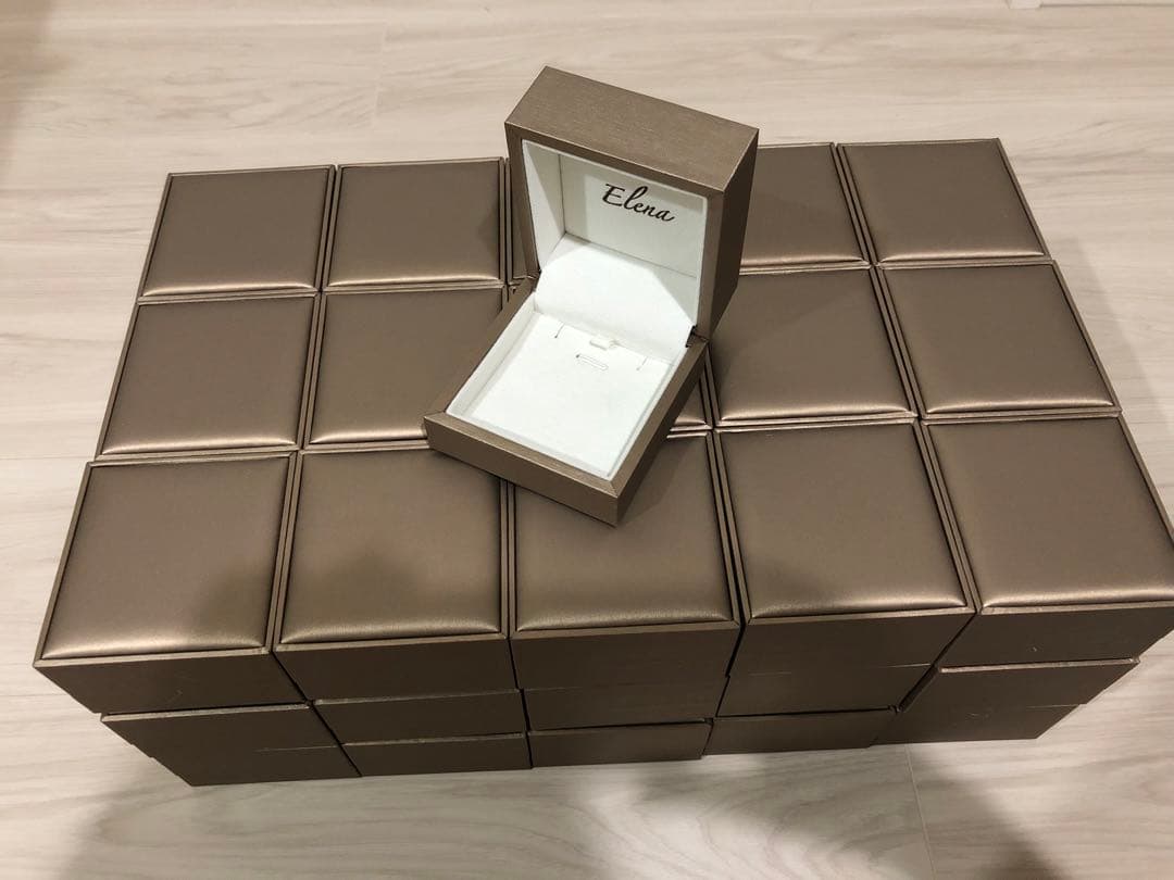 【ジュエリーケースまとめ売り】ネックレスケース 空箱 フリマ 手作り市 46個