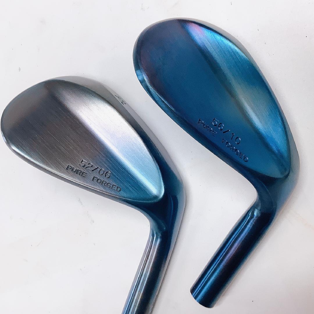 【ヘッドパーツ：新品：焼鈍し】日本製・軟鉄鍛造・旧ミゾ・2本組！52°56°