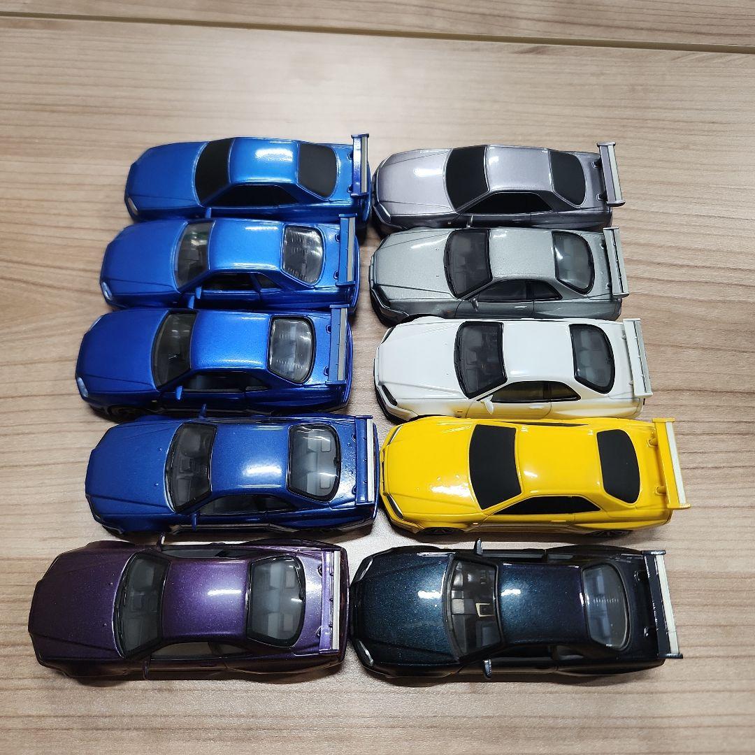 スカイラインGT-R R34ミニカー10台セット