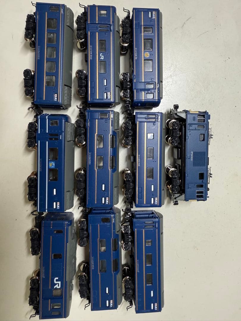【加工多数】Bトレ EF64 1000＋24系あけぼの9両（N化済・2M付）