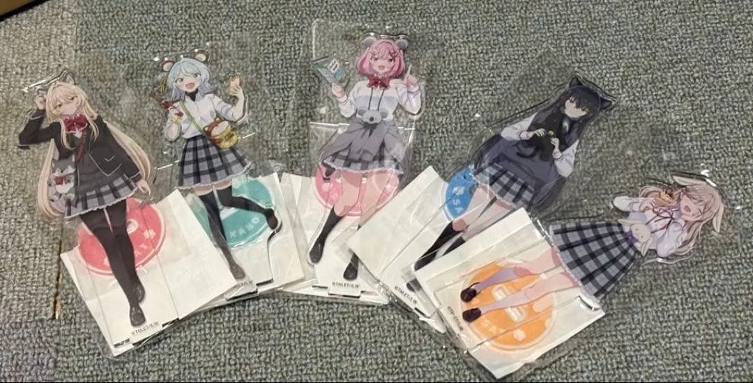 わたなれくじ引き堂　アクリルスタンド5人セット