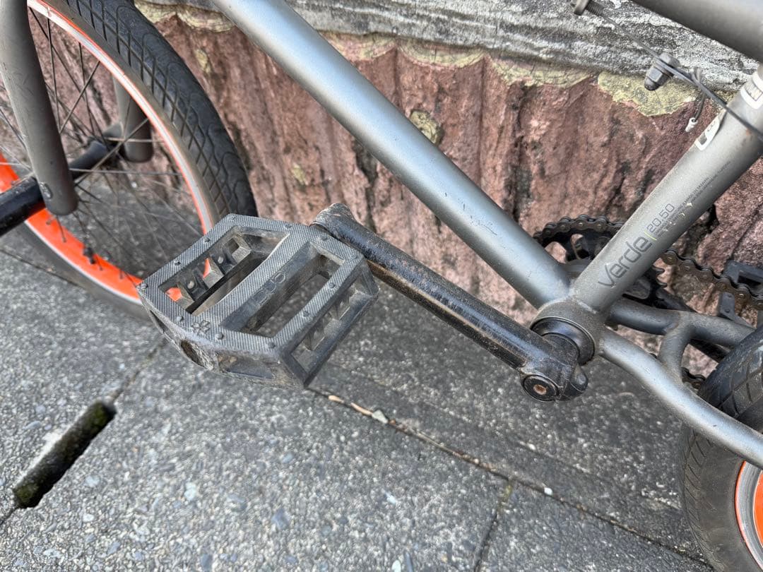 ORANGE BMX 自転車 トリック ペグ付き