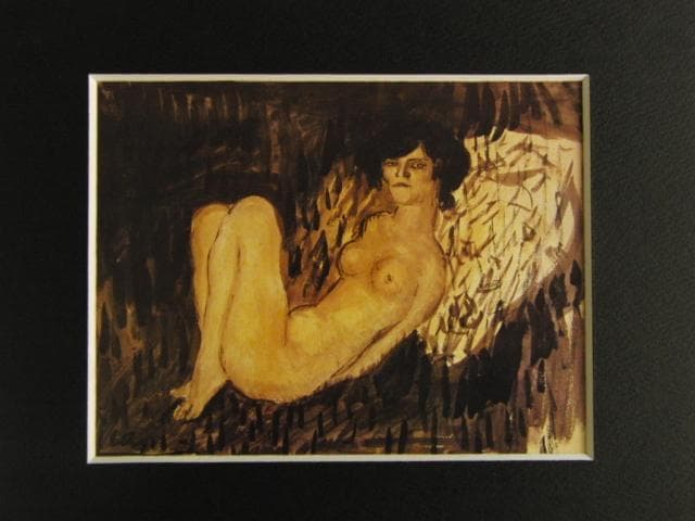 PICASSO【横たわる裸婦】、高級画集画、状態良好、新品高級額装付