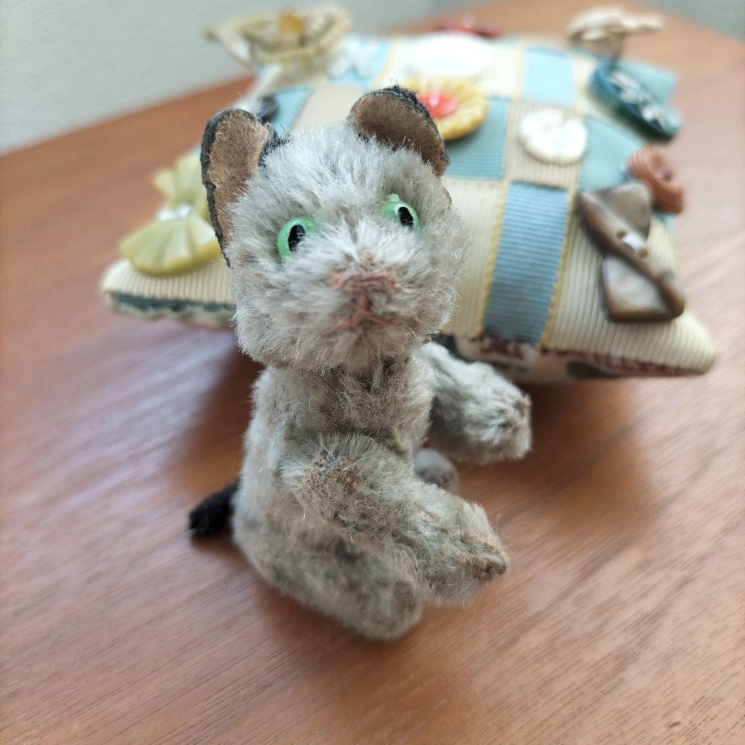 ドイツ　ビンテージ　schuco ノアズアーク　灰色猫 キャット