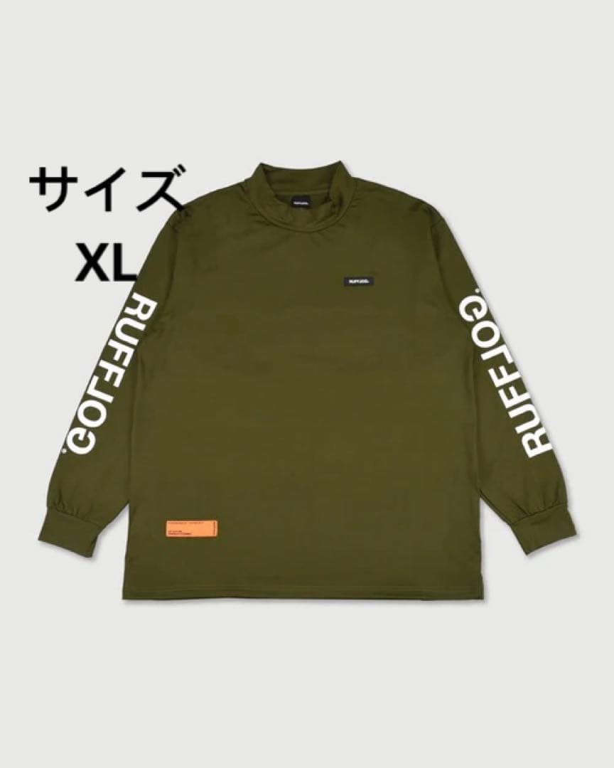 ラフロッグ　RUFFLOG MOCK NECK KHAKIサイズXL