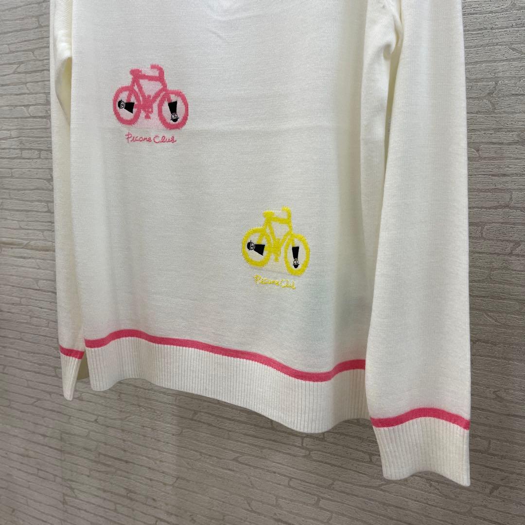 Picone Club 自転車刺繍 ハイネックセーター サイズM