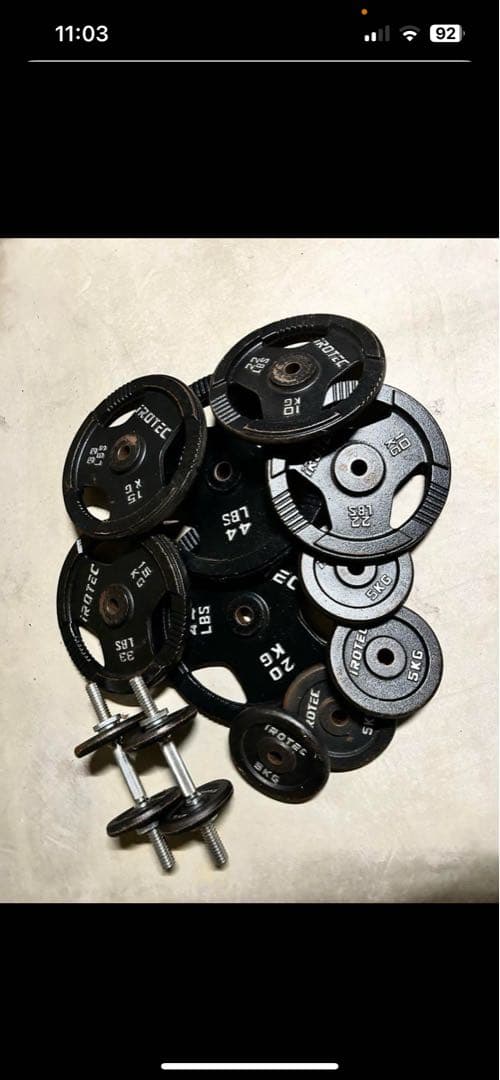 最終値下げ IROTEC ダンベルセット 140KG