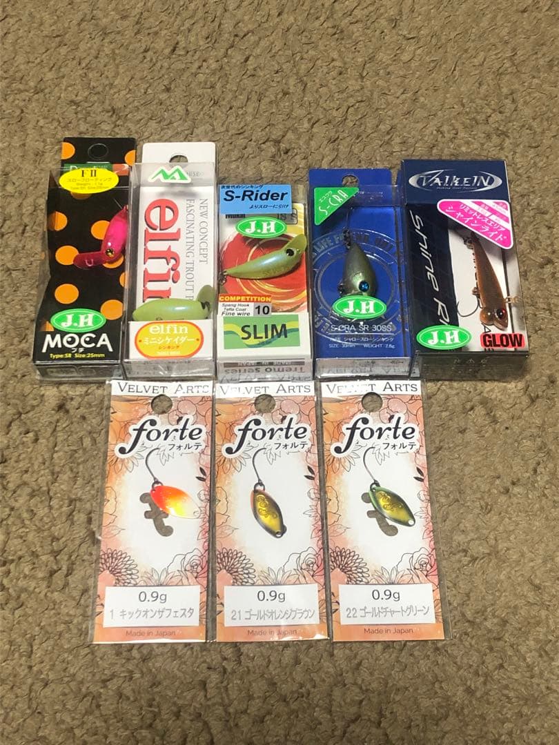 管釣り エリアトラウト ルアー オリカラ含む 城峰釣具