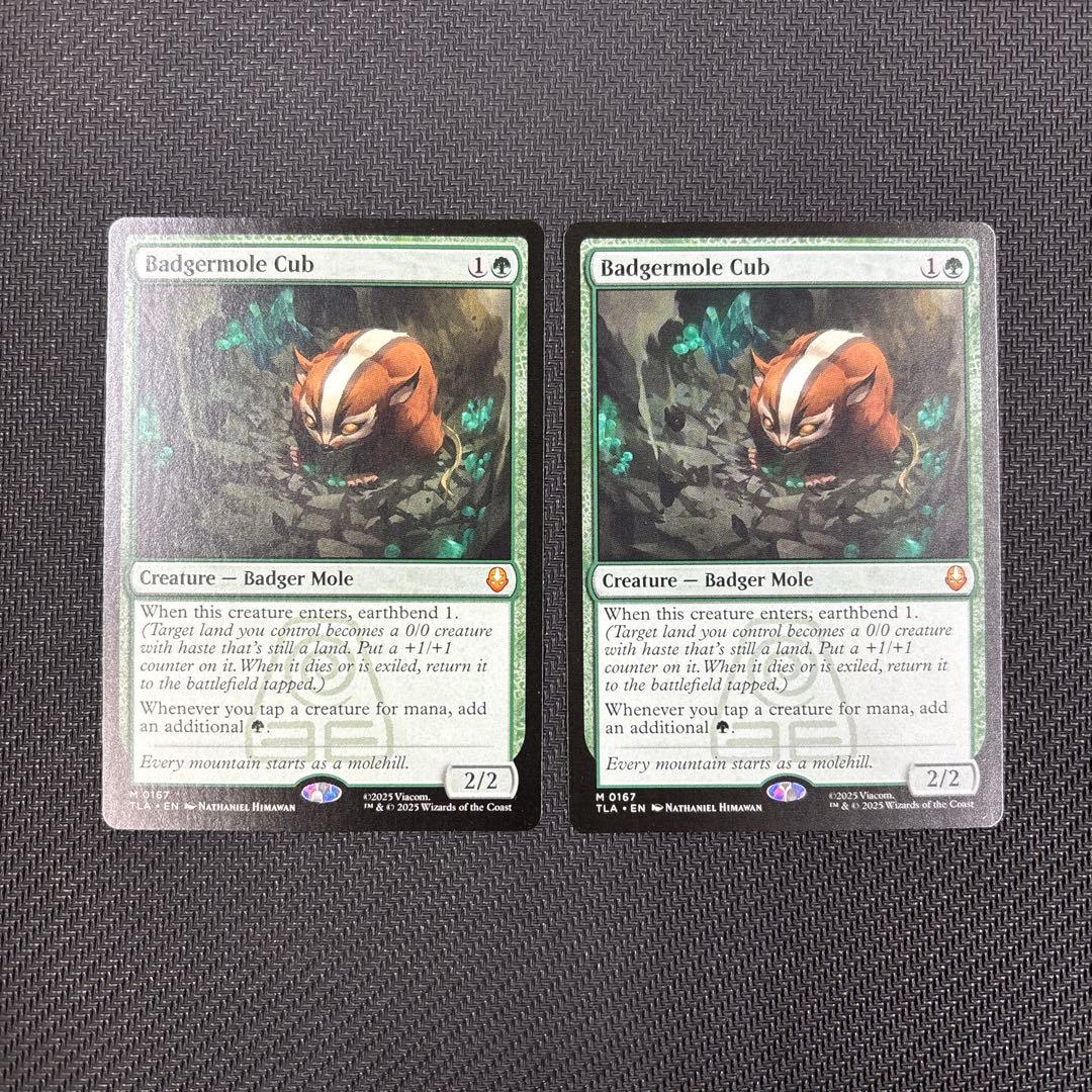 MTG アナグマモグラの仔　英語版　2枚セット