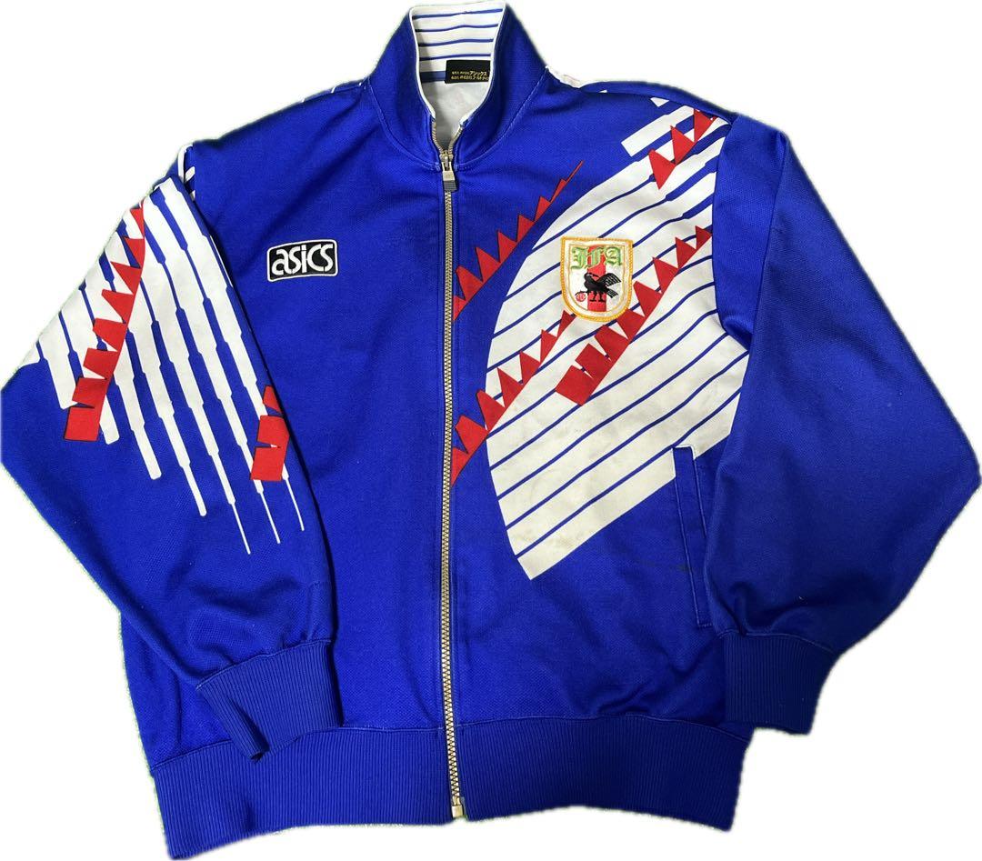 asics ドーハ　サッカー日本代表　90sジャージ　Oサイズ