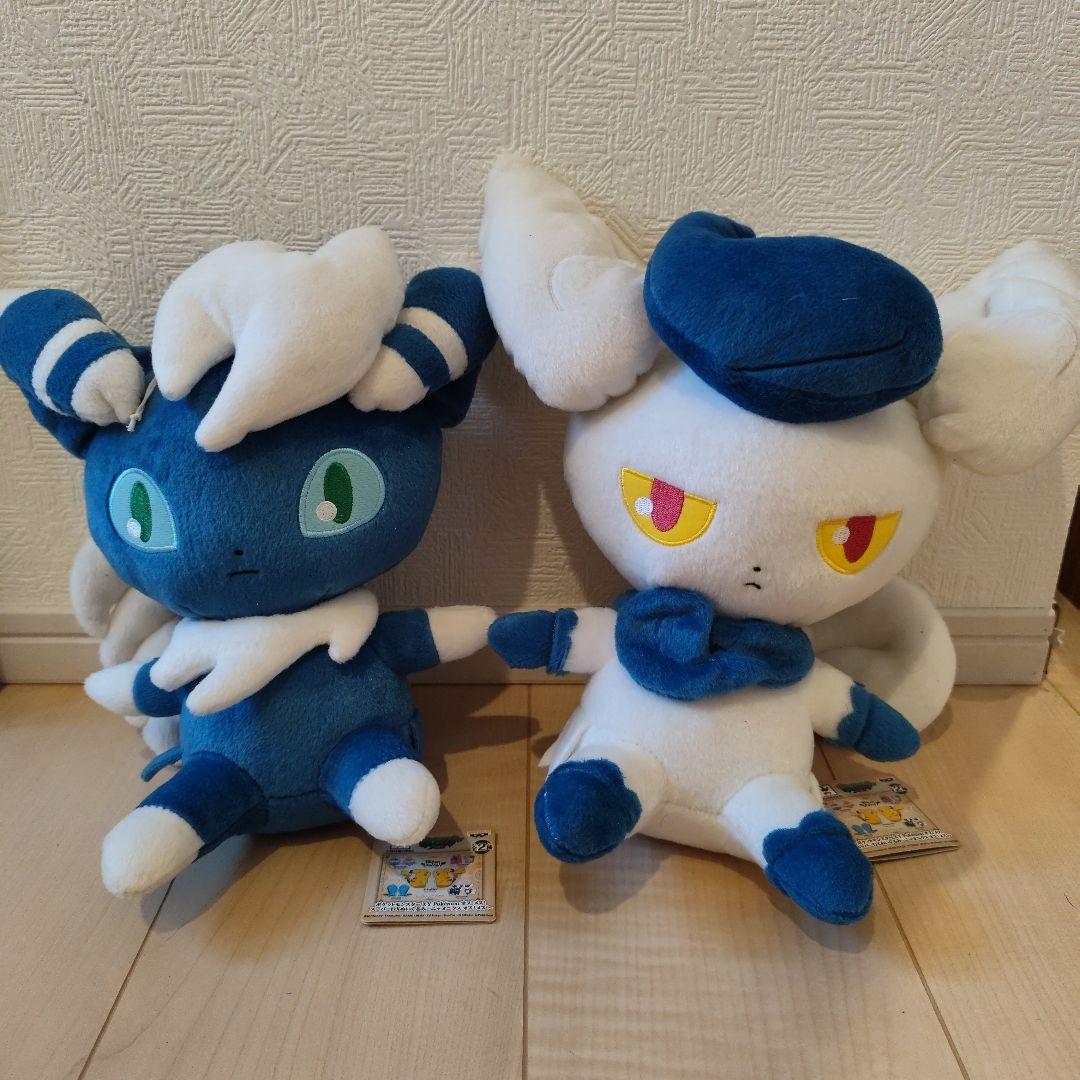 【タグ付き】ポケモン スーパーDX ぬいぐるみ ニャオニクス オス メス BIG