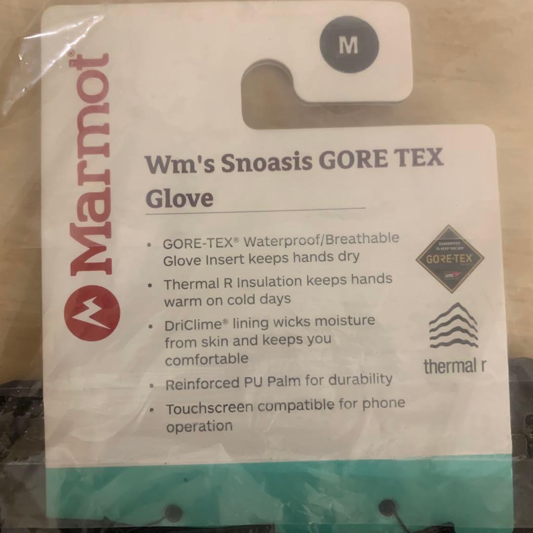 新品 Marmot GORE-TEX スキー グローブ M 手袋 スノボ 防寒