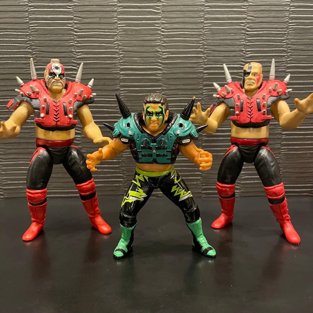 WWF ロードウォリアーズ　パワーウォリアー　3体セット　プロレスフィギュア